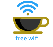 free wifi  coffee cup